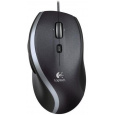 Logitech M500s/Kancelářská/Optická/Pro praváky/4 000 DPI/Drátová USB/Černá-stříbrná
