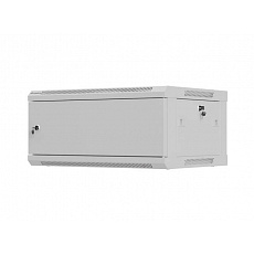 LANBERG NÁSTĚNNÁ INSTALAČNÍ SKŘÍŇ 19" 4U 600X450 ŠEDÁ KOVOVÁ DVÍŘKA (PLOCHÉ BALENÍ)