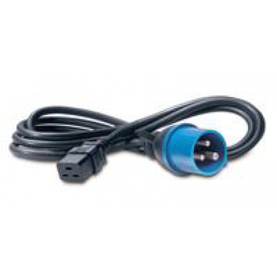 APC Power Cord, 16A, 230V, C19 to IEC 309