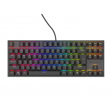 Genesis tichá herní klávesnice THOR 303/TKL/RGB/Outemu Peach/Drátová USB/CZ-SK layout/Černá