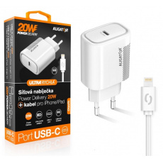 Aligator POWER DELIVERY 20W, USB-C, bílá, USB-C kabel pro iPhone/iPad Aligator POWER DELIVERY 20W, USB-C, bílá, USB-C kabel pro iPhone/iPad