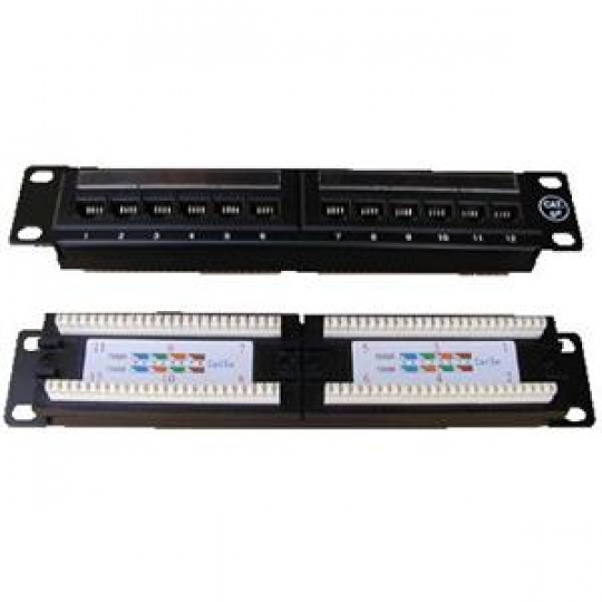 OPTIX UTP Integrovaný patch 10" panel 12p. 1U