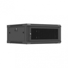 LANBERG NÁSTĚNNÁ INSTALAČNÍ SKŘÍŇ 19" 4U 600X600 ČERNÉ PERFOROVANÉ DVEŘE (PLOCHÉ BALENÍ)