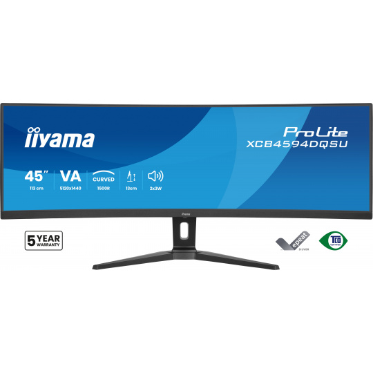 iiyama ProLite/XCB4594DQSU-B1/44,5"/VA/DQHD/75Hz/2ms/Černá/3R iiyama ProLite/XCB4594DQSU-B1/44,5"/VA/DQHD/75Hz/2ms/Černá/3R