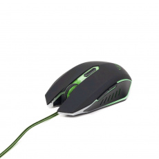 Gembird myš MUSG-001-G, herní,optická,zeleno-černá