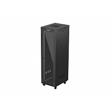 LANBERG 19" VOLNĚ STOJÍCÍ RACKOVÁ SKŘÍŇ 42U/600X800 (FLAT PACK) S PROSKLENÝMI DVEŘMI LCD ČERNÁ