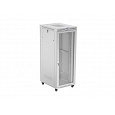 19" VOLNĚ STOJÍCÍ RACKOVÁ SKŘÍŇ 42U 800X1000 ŠEDÁ LCD S PERFOROVANÝMI DVEŘMI LANBERG (PLOCHÉ BALENÍ)