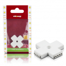 WE Spojka RGB LED pásku křížová 4x4PIN F 1ks WE Spojka RGB LED pásku křížová 4x4PIN F 1ks