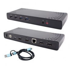 i-tec USB 3.0/USB-C/Thunderbolt, 2x HDMI Docking Station, PD 85W