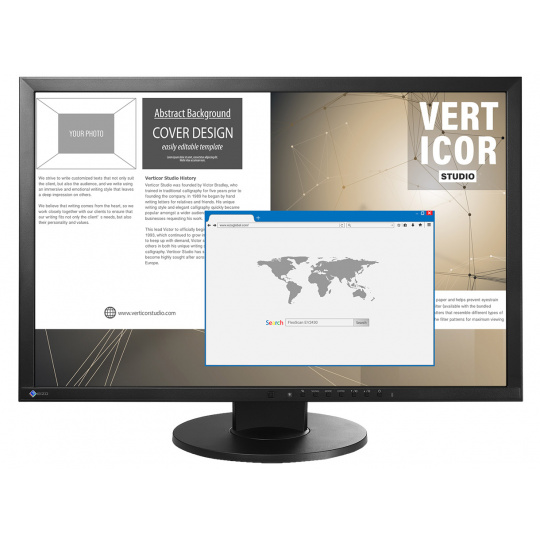 24" LED EIZO EV2430-FHD, IPS, DP, USB, piv,rep,bk