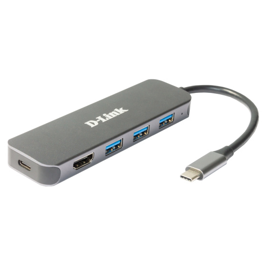 D-Link 5-in-1 USB-C Hub with HDMI/Power Delivery