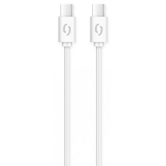 ALIGATOR Datový kabel POWER 3A, USB-C/USB-C, bílý