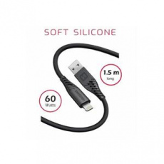 SWISSTEN DATOVÝ KABEL SOFT SILICONE USB / LIGHTNING 1,5 M 60W ČERNÝ SWISSTEN DATOVÝ KABEL SOFT SILICONE USB / LIGHTNING 1,5 M 60W ČERNÝ