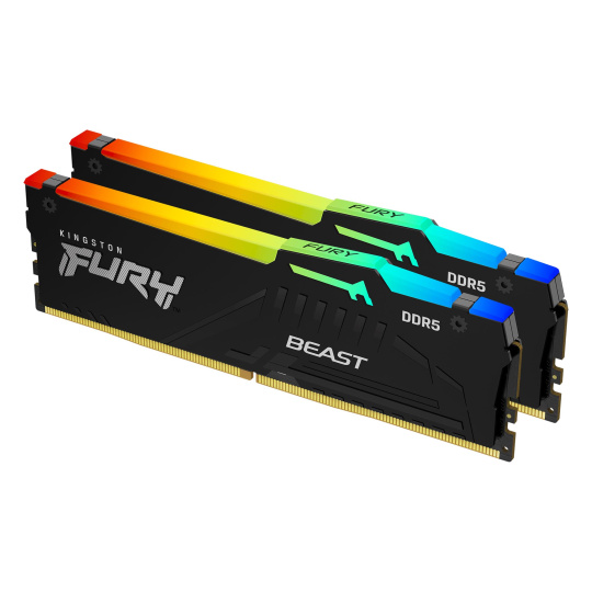 Kingston FURY Beast EXPO/DDR5/64GB/6000MHz/CL36/2x32GB/RGB/Black