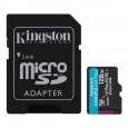 128GB microSDXC Kingston Canvas Go! Plus A2 U3 V30 170MB/s + adapter