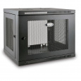 Skříň SmartRack 9U, Mini Rack, Š=600mm, Hl=550mm, hloubka pro přepínače, montáž na stěnu