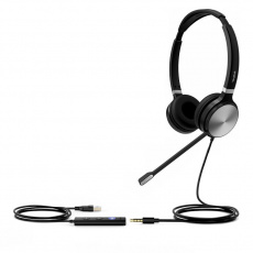 Yealink UH36 Dual náhlavní souprava na obě uši s 3.5mm jack - USB konektory pro Teams Yealink UH36 Dual náhlavní souprava na obě uši s 3.5mm jack - USB konektory pro Teams