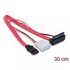 Delock Cable Micro SATA male > 2 pin power 5 V / 3,3 V + SATA 7 pin 30 cm upwards angled Delock Cable Micro SATA male > 2 pin power 5 V / 3,3 V + SATA 7 pin 30 cm upwards angled