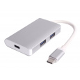 PremiumCord USB-C hub 2xUSB 3.0+PD charge