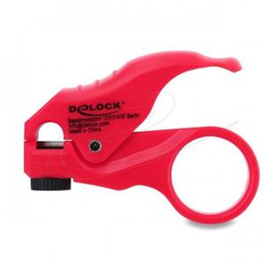 Delock Nástroj na odizolování síťových kabelů, červený