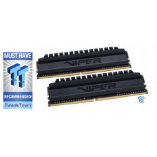 16GB DDR4-3600MHz Patriot Viper 4 Blackout CL17, kit 2x8GB 16GB DDR4-3600MHz Patriot Viper 4 Blackout CL17, kit 2x8GB