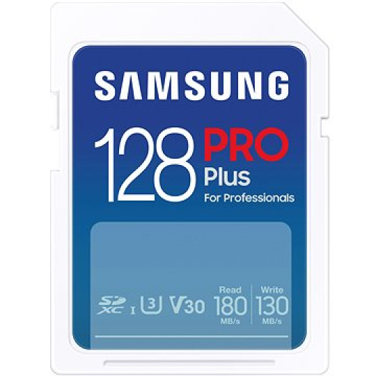 Samsung/SDXC/128GB/180MBps/USB 3.0/USB-A/Class 10/+ Adaptér/Modrá