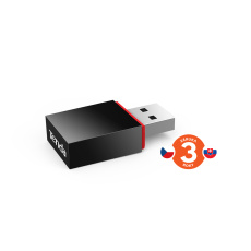 Tenda U3 WiFi N USB Adapter, 300 Mb/s, 802.11 b/g/n, režimy Client/Soft AP, OS Win,Mac,Linux,Raspb