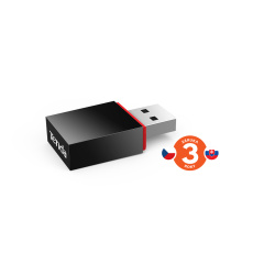 Tenda U3 WiFi N USB Adapter, 300 Mb/s, 802.11 b/g/n, režimy Client/Soft AP, OS Win,Mac,Linux,Raspb Tenda U3 WiFi N USB Adapter, 300 Mb/s, 802.11 b/g/n, režimy Client/Soft AP, OS Win,Mac,Linux,Raspb