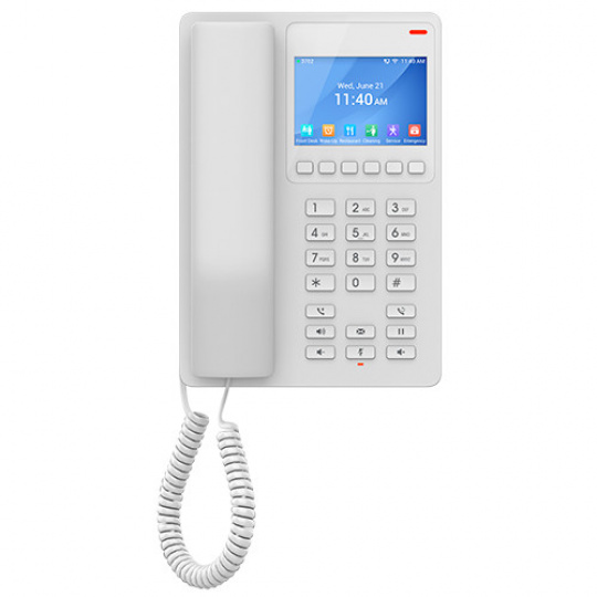 Grandstream GHP630W SIP WiFi hotelový telefon s displejem, bílý