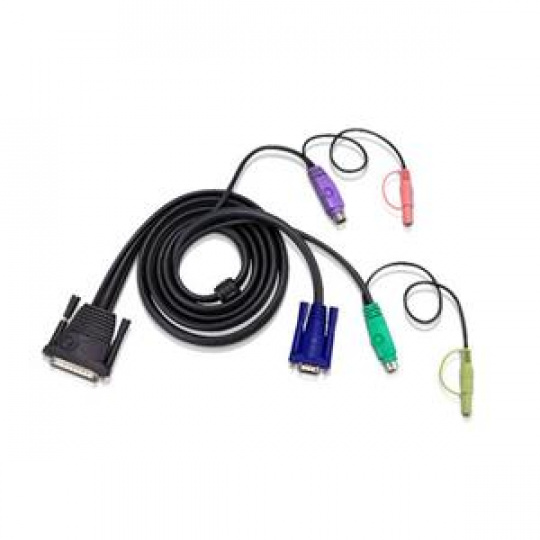 ATEN sdružený kabel pro KVM PS/2 5M pro CS1004, CS1008,