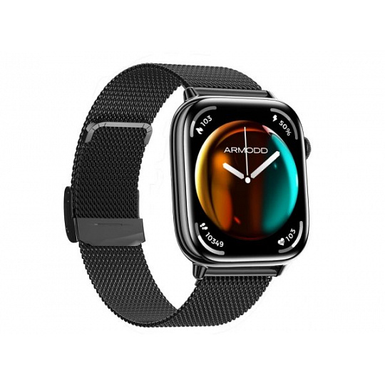 ARMODD Prime 2 černá se kovovým řemínkem + silikonový řemínek