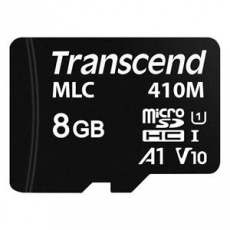 Transcend 8GB microSDHC410M UHS-I U1 (Class 10) A1 V10 MLC průmyslová paměťová karta (bez adaptéru), 100MB/s R, 22MB/s W Transcend 8GB microSDHC410M UHS-I U1 (Class 10) A1 V10 MLC průmyslová paměťová karta (bez adaptéru), 100MB/s R, 22MB/s W