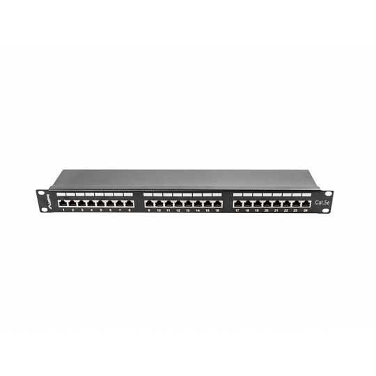 PATCH PANEL 24 PORTŮ 1U 19" CAT.5E FTP STÍNĚNÝ ČE