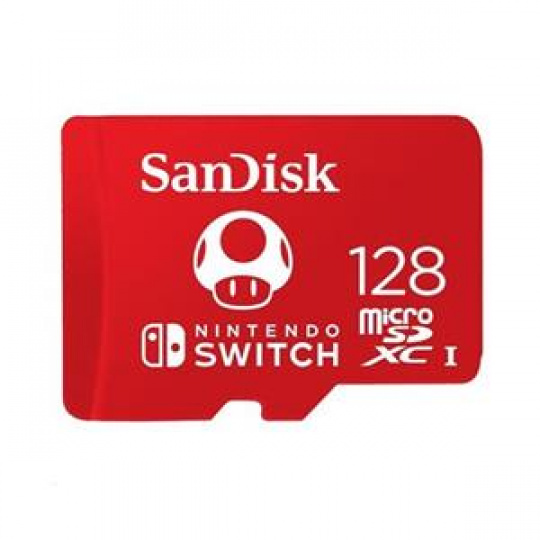 Sandisk microSDXC pro Nintendo Switch 128 GB, V30, U3, C10, A1, UHS-1, 100MB/s R, 90MB/s W