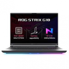 ASUS ROG Strix G18 - Ultra 9 Processor 275HX/32GB/1TB SSD/RTX 5070 Ti 12GB/18"/2,5K/IPS/2y PUR/bez OS/šedá ASUS ROG Strix G18 - Ultra 9 Processor 275HX/32GB/1TB SSD/RTX 5070 Ti 12GB/18"/2,5K/IPS/2y PUR/bez OS/šedá