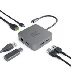 Green Cell HUB USB-C HDMI - 7 ports for MacBook Pro, Dell XPS, Lenovo X1 Carbon and others Green Cell HUB USB-C HDMI - 7 ports for MacBook Pro, Dell XPS, Lenovo X1 Carbon and others