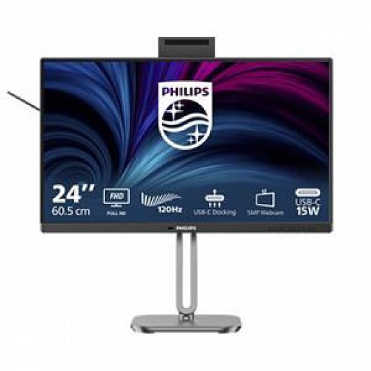 Philips LCD 24B2U4301H 23,8" IPS/1920x1080@120Hz/4ms/300cd/HDMI/DP/4xUSB/USB-C dock/RJ45/Webcam/Repro/Pivot/HAS/5 let Philips LCD 24B2U4301H 23,8" IPS/1920x1080@120Hz/4ms/300cd/HDMI/DP/4xUSB/USB-C dock/RJ45/Webcam/Repro/Pivot/HAS/5 let