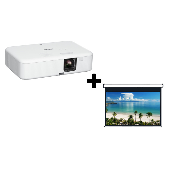 3LCD EPSON CO-FH02 + plátno Aveli