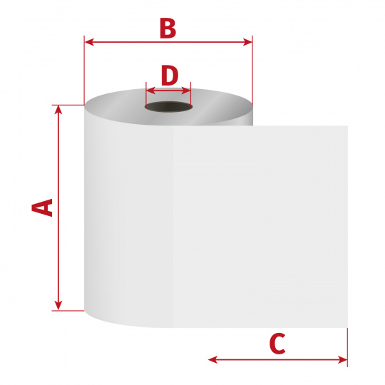 Kotouček 80/150/25 - 18 V (gramáž 75g/m2) Termocitlivý, (150m)