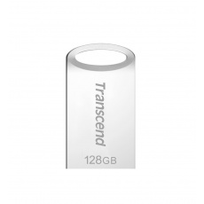 Transcend 128GB JetFlash 710S, USB 3.1 Gen 1 flash disk, malé rozměry, stříbrný kov Transcend 128GB JetFlash 710S, USB 3.1 Gen 1 flash disk, malé rozměry, stříbrný kov