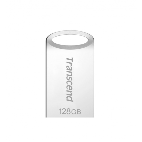 Transcend 128GB JetFlash 710S, USB 3.1 Gen 1 flash disk, malé rozměry, stříbrný kov