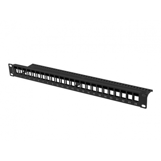 LANBERG PATCH PANEL BLANK 24 PORTŮ 1U PRO MODULY KEYSTONE ČERNÝ LANBERG PATCH PANEL BLANK 24 PORTŮ 1U PRO MODULY KEYSTONE ČERNÝ