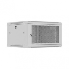 LANBERG NÁSTĚNNÁ INSTALAČNÍ SKŘÍŇ 19" 6U 600X600 ŠEDÉ PERFOROVANÉ DVEŘE (PLOCHÉ BALENÍ)