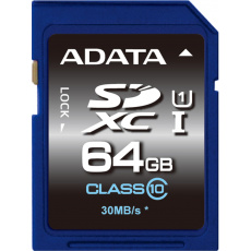 ADATA/SDXC/64GB/50MBps/UHS-I U1 / Class 10