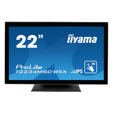 22" iiyama T2234MSC-B6X: IPS, FullHD, capacitive, 10P, 350cd/m2, VGA, DP, HDMI, černý 22" iiyama T2234MSC-B6X: IPS, FullHD, capacitive, 10P, 350cd/m2, VGA, DP, HDMI, černý