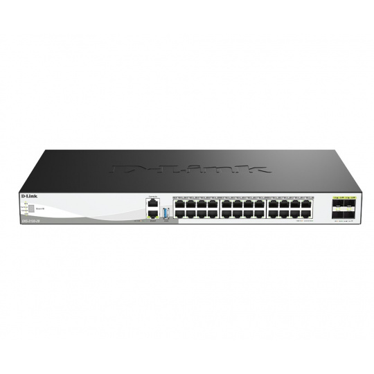 D-Link DXS-3130-28/E 28-Port 10G Multi-Gigabit Layer 3 Stackable Managed Switch with 25G Uplinks