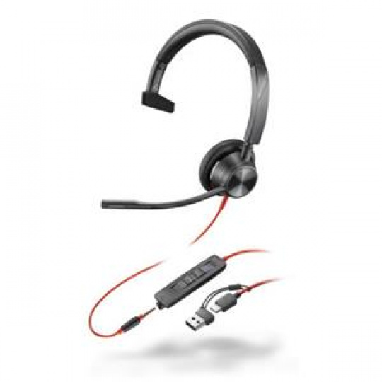 HP Poly BW 3310 Mono USB-C HS +USB-C/A