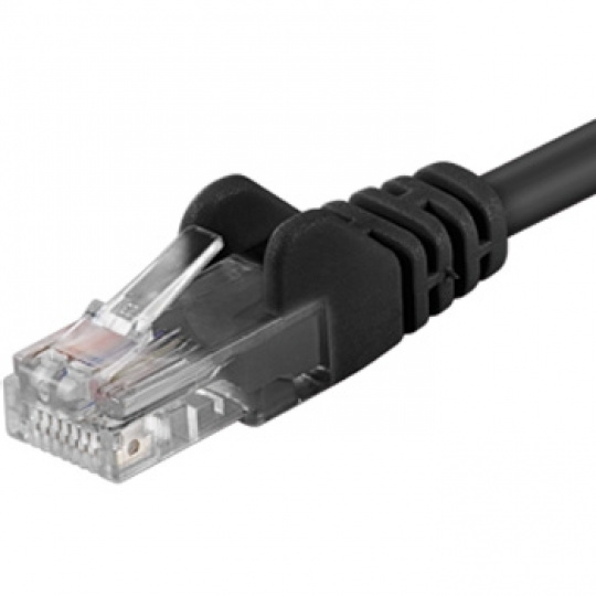 PremiumCord Patch kabel UTP RJ45-RJ45 level 5e 1,5m, černý