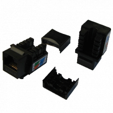 DATACOM Keystone UTP Cat5e samozářezový černý DATACOM Keystone UTP Cat5e samozářezový černý