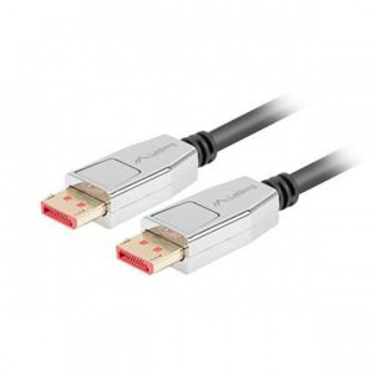 LANBERG Displayport M/M kabel 20 PIN V1.4 1M 8K 60HZ černý